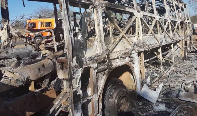 Zimbabwe bus: At least 42 killed in suspected gas explosion